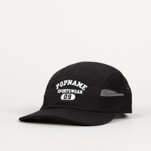 Popname Sportswear Cap Black White
